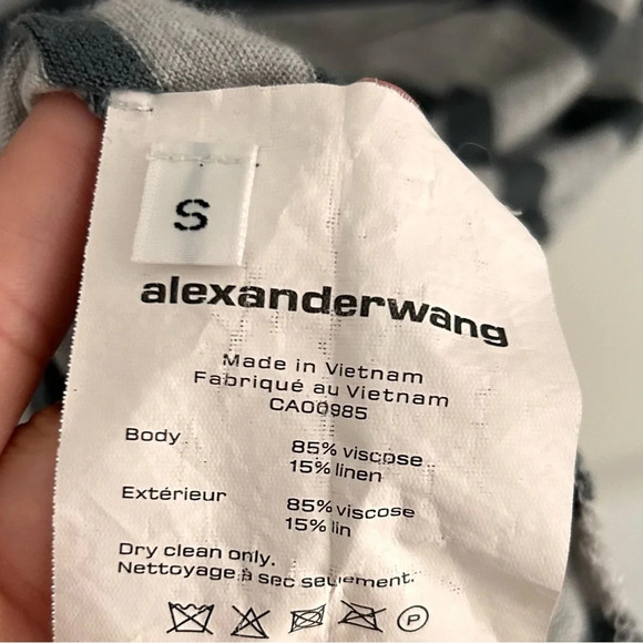 Alexander wang striped round neck pocket tshirt - Picture 5 of 5